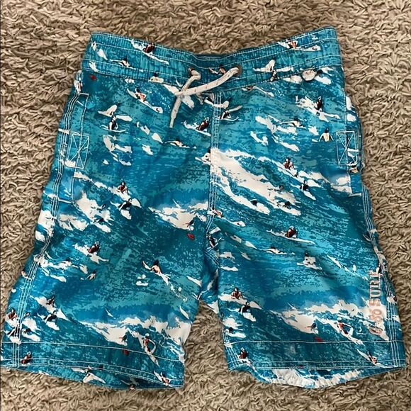 Gap Kids Surfing Print Swim Trunks size small 6-7 - Picture 1 of 4
